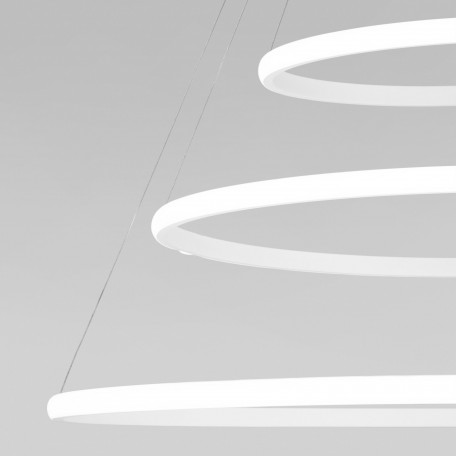 Подвесной светодиодный светильник Eurosvet Collars 90264/3 белый (a058977), LED 155W 11500lm CRI>80 - миниатюра 10