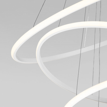 Подвесной светодиодный светильник Eurosvet Collars 90264/3 белый (a058977), LED 155W 11500lm CRI>80 - миниатюра 8