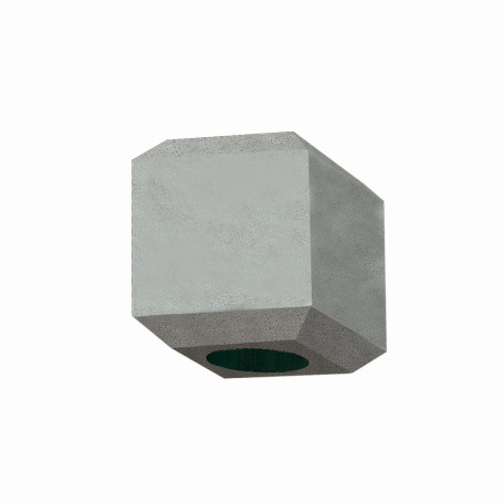 Плафон Nowodvorski Cameleon Geometric B 8425, серый, бетон