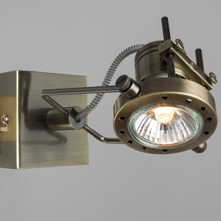 Настенный светильник с регулировкой направления света Arte Lamp Costruttore A4300AP-1AB, 1xGU10x50W - миниатюра 2