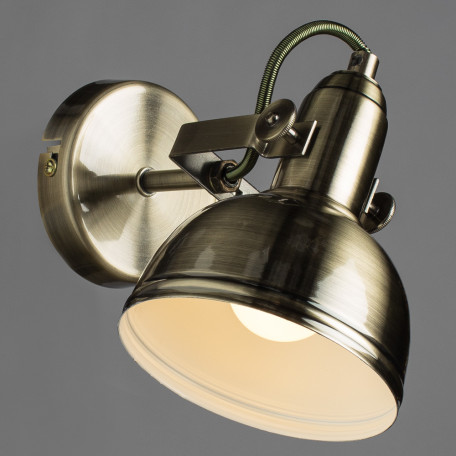 Настенный светильник с регулировкой направления света Arte Lamp Martin A5213AP-1AB, 1xE14x40W, бронза, металл - миниатюра 2