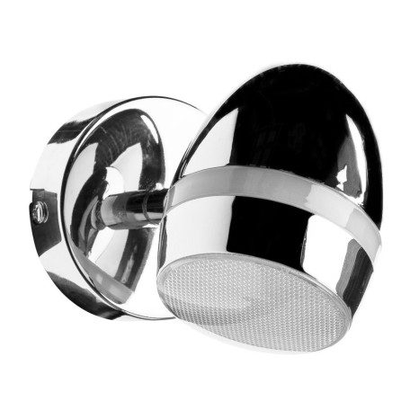 Настенный светодиодный светильник с регулировкой направления света Arte Lamp Bombo A6701AP-1CC, LED 4,5W 3000K 400lm CRI≥80, хром, металл, пластик - миниатюра 1