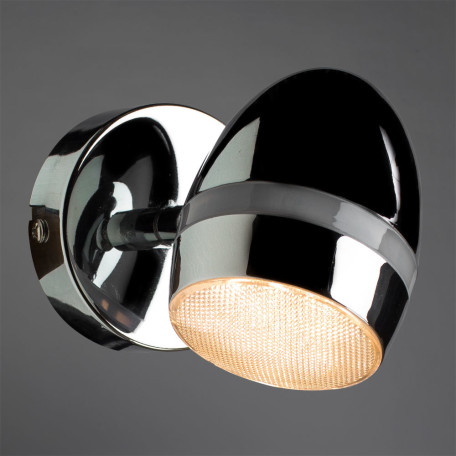 Настенный светодиодный светильник с регулировкой направления света Arte Lamp Bombo A6701AP-1CC, LED 4,5W 3000K 400lm CRI≥80, хром, металл, пластик - миниатюра 2