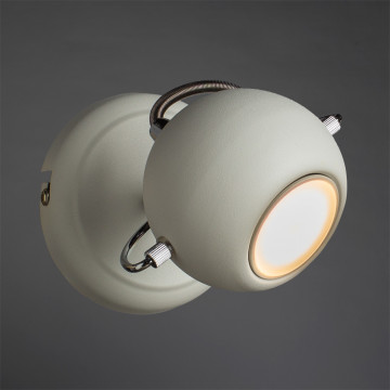 Настенный светильник с регулировкой направления света Arte Lamp Spia A9128AP-1WH, 1xGU10x50W, белый, металл - фото 2