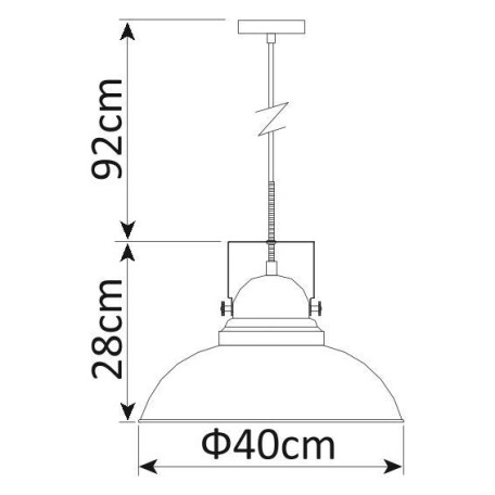 Схема с размерами Arte Lamp A5213SP-1BR
