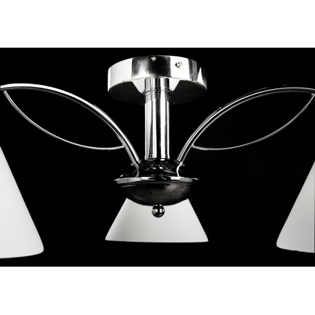 Потолочная люстра Arte Lamp Federica A1298PL-3CC, 3xE14x40W, хром, белый, металл, стекло - фото 3