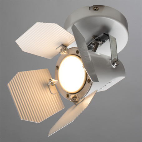Потолочный светильник с регулировкой направления света Arte Lamp Cinema A3092AP-1WH, 1xGU10x50W, белый, металл - миниатюра 2