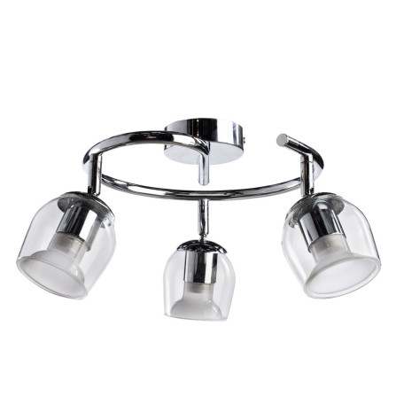 Потолочная светодиодная люстра с регулировкой направления света Arte Lamp Echeggio A1558PL-3CC, хром, белый, прозрачный, металл, стекло