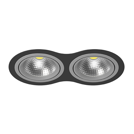 Встраиваемый светодиодный светильник Lightstar Intero 111 i9270909, LED 50W, черный, серый