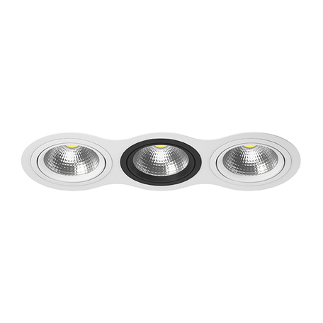 Встраиваемый светодиодный светильник Lightstar Intero 111 i936060706, LED 75W, белый, белый с черным, черный с белым
