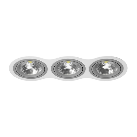 Встраиваемый светодиодный светильник Lightstar Intero 111 i936090909, LED 75W, белый, серый