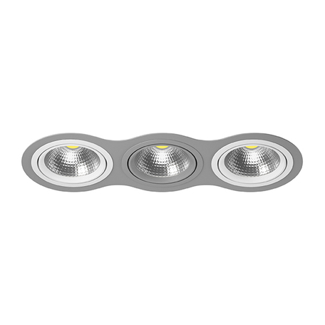 Встраиваемый светодиодный светильник Lightstar Intero 111 i939060906, LED 75W, серый, серый с белым, белый с серым