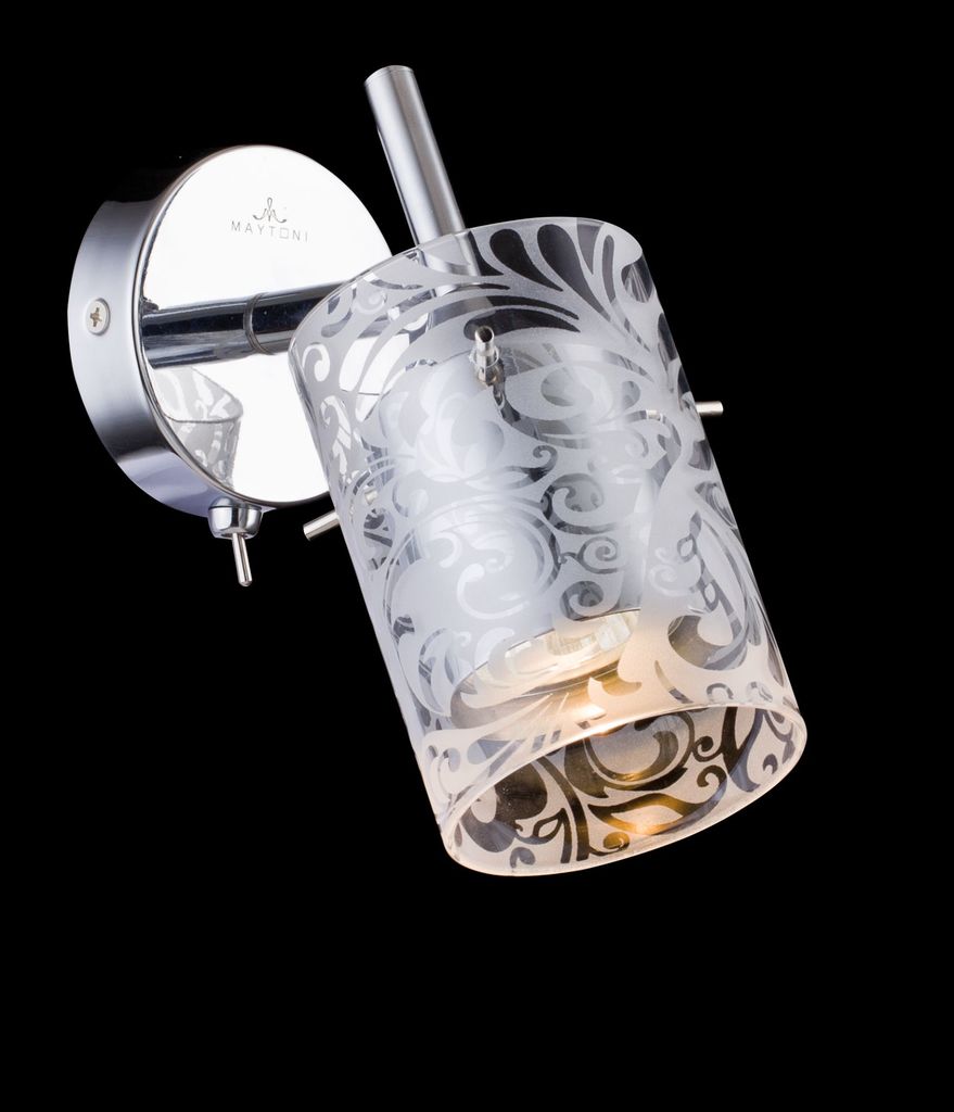 Настенный светильник с регулировкой направления света Maytoni Fresh - Spot SP005-CW-01-N (eco005-01-n), 1xGU10x50W, хром, металл, стекло - фото 3