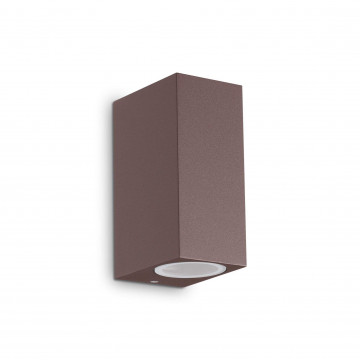 Настенный светильник Ideal Lux UP AP2 COFFEE 213354, IP44, 2xG9x15W, коричневый, металл, стекло - миниатюра 1
