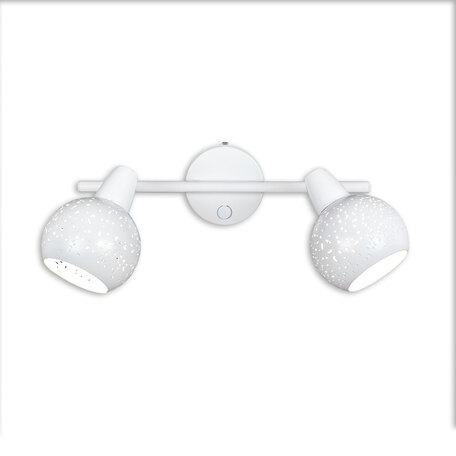 Настенный светильник с регулировкой направления света Citilux Деко CL504520, 2xE14x60W, белый, металл