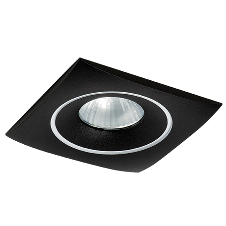 Встраиваемый светильник Lightstar Levigo 010033, 1xGU5.3x50W, черный, черно-белый, металл