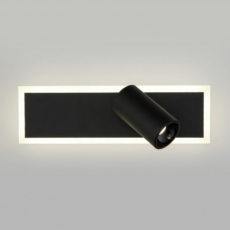 Настенный светодиодный светильник с регулировкой направления света Eurosvet Binar 20127/1 LED черный (a058689), LED 15W 4200K 750lm CRI>80 - миниатюра 2
