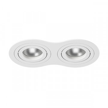 Встраиваемый светильник Lightstar Intero 16 i6260606, 2xGU10x50W, белый, металл