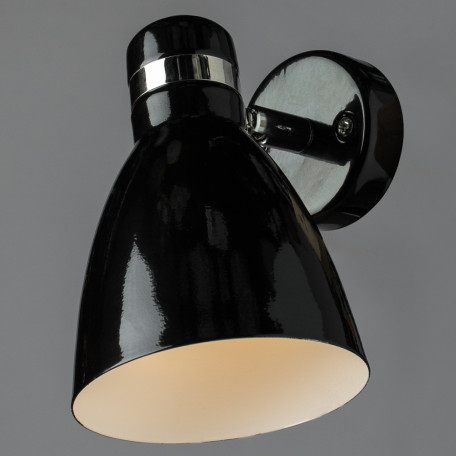Настенный светильник с регулировкой направления света Arte Lamp Mercoled A5049AP-1BK, 1xE27x40W, черный, металл - миниатюра 2