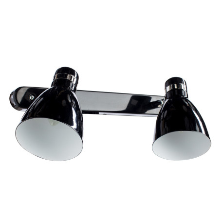 Настенный светильник с регулировкой направления света Arte Lamp Mercoled A5049AP-2BK, 2xE27x40W, черный, металл - миниатюра 1