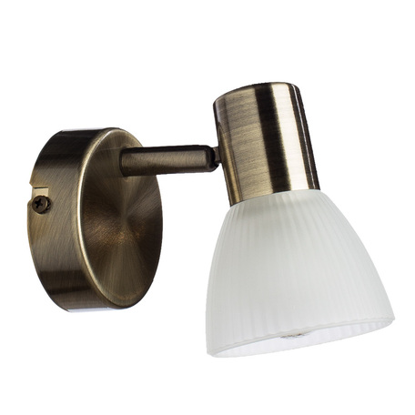 Настенный светильник с регулировкой направления света Arte Lamp Parry A5062AP-1AB, 1xE14x40W - фото 1