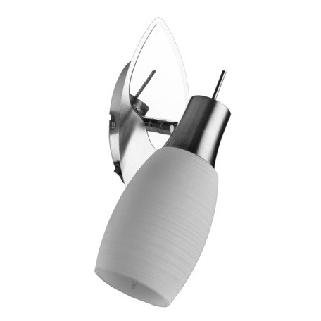 Настенный светильник с регулировкой направления света Arte Lamp Volare A4590AP-1SS, 1xE14x40W, хромированный, белый, металл, стекло