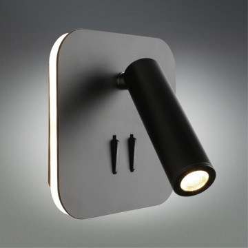Настенный светодиодный светильник с регулировкой направления света Omnilux Arcevia OML-20711-02, LED 2W 3000K 110lm - миниатюра 2