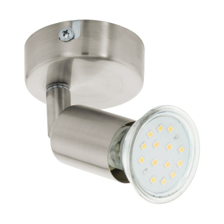Настенный светильник с регулировкой направления света Eglo Buzz-LED 92595, 1xGU10x3W, никель, металл