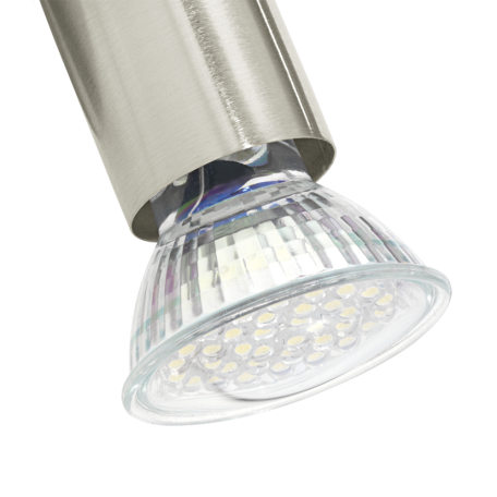 Настенный светильник с регулировкой направления света Eglo Buzz-LED 92595, 1xGU10x3W, никель, металл - миниатюра 3