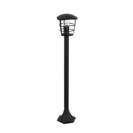 Садово-парковый светильник Eglo Aloria 93408, IP44, 1xE27x60W, черный, прозрачный, металл, металл с пластиком