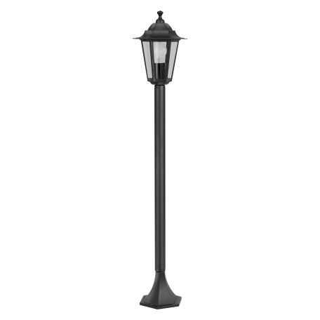 Уличный фонарь Eglo Laterna 4 22144, IP44, 1xE27x60W, черный, прозрачный, металл, металл со стеклом
