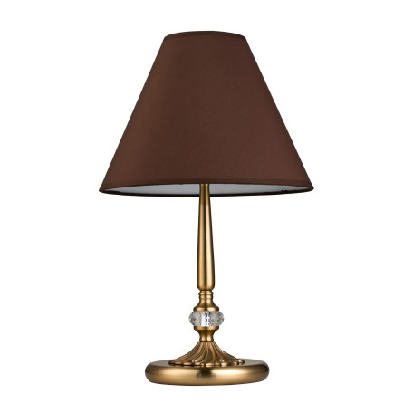 Настольная лампа Maytoni Chester RC0100-TL-01-R (CL0100-00-R), 1xE14x60W, бронза с прозрачным, коричневый, металл со стеклом, текстиль - фото 3