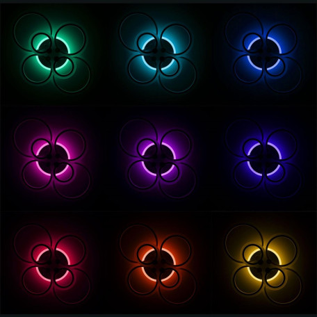 Потолочная светодиодная люстра с пультом ДУ Citilux Сента CL237B160E, LED 90W 3000-5500K + RGB 7200lm - миниатюра 19