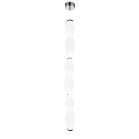 Подвесной светодиодный светильник Lumina Deco Signia LDP 6833-3 CHR+WT, LED 15W 4000K, хром, белый, металл, стекло