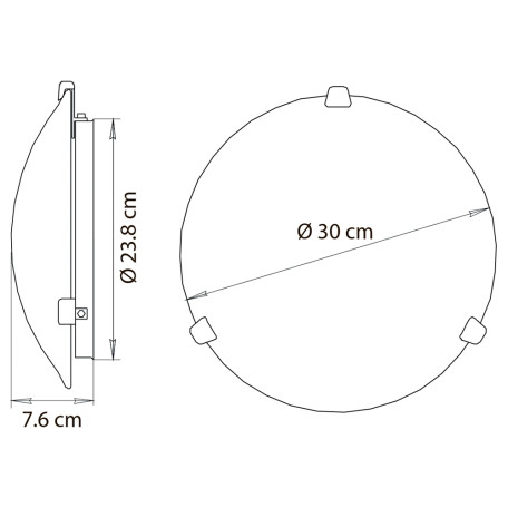 Схема с размерами Arte Lamp A3320PL-2CC