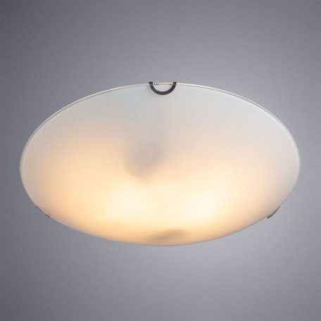 Потолочный светильник Arte Lamp Plain A3720PL-2CC, 2xE27x60W, хромированный, белый, металл, стекло - фото 2