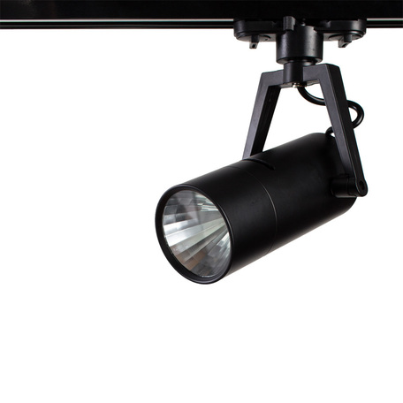 Светодиодный светильник с регулировкой направления света для шинной системы Arte Lamp Nostro A6210PL-1BK, черный, металл