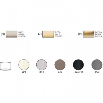 Торшер Kutek Mood Tivoli TIV-LS-1(P), 1xE27x60W, бронза, коричневый, металл со стеклом, текстиль - миниатюра 2