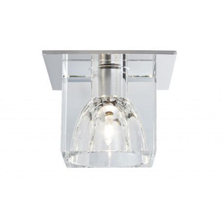 Встраиваемый светильник Paulmann Quality Line Glassy Cube 92018, 1xG4x10W, металл, стекло