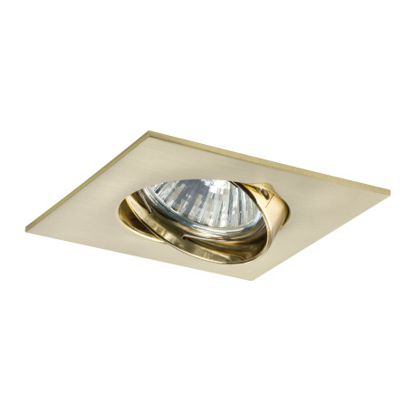 Встраиваемый светильник Paulmann Quadro 92085, IP23, 1xGU10x35W, матовое золото, золото, металл - миниатюра 2