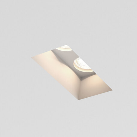 Встраиваемый светильник Astro Blanco 1253001 (5654), 2xGU10x50W, белый, под покраску, гипс