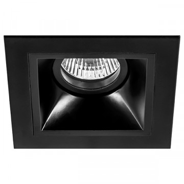 Встраиваемый светильник Lightstar Domino D51707, 1xGU5.3x50W, черный, металл
