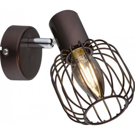 Настенный светильник с регулировкой направления света Globo Akin 54801-1, 1xE14x40W, металл - миниатюра 2