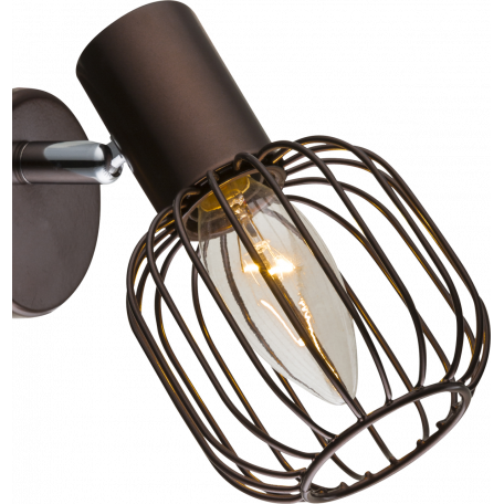Настенный светильник с регулировкой направления света Globo Akin 54801-1, 1xE14x40W, металл - миниатюра 5