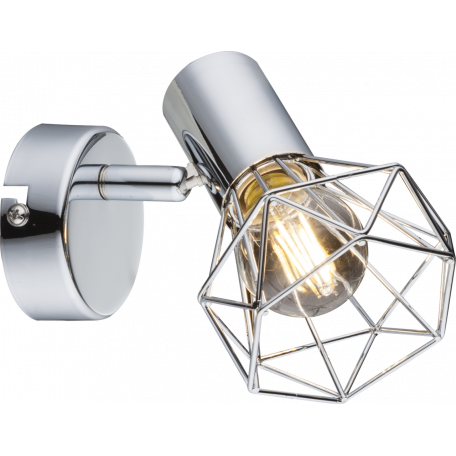 Настенный светильник с регулировкой направления света Globo Xara I 54802-1, 1xE14x40W, металл - миниатюра 2