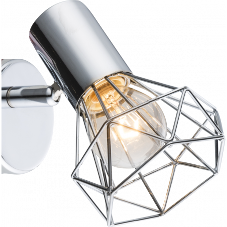Настенный светильник с регулировкой направления света Globo Xara I 54802-1, 1xE14x40W, металл - миниатюра 5