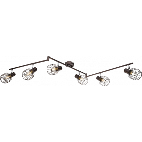Потолочный светильник с регулировкой направления света Globo Akin 54801-6, 6xE14x40W, металл
