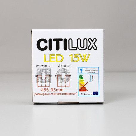 Встраиваемый светодиодный светильник Citilux Вега CLD53K15N, LED 15W 4000K 1400lm - миниатюра 7