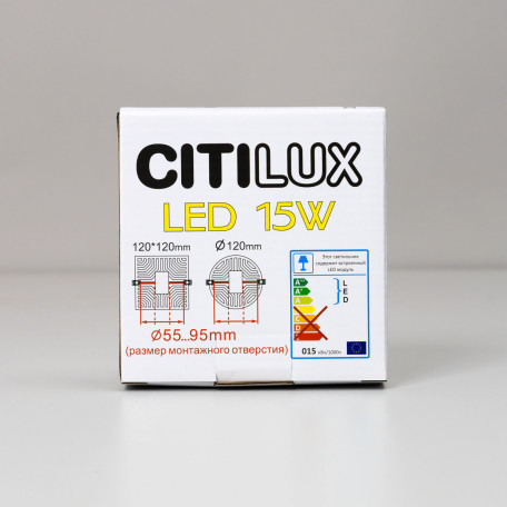 Встраиваемый светодиодный светильник Citilux Вега CLD53K15W, LED 15W 3000K 1400lm - миниатюра 10
