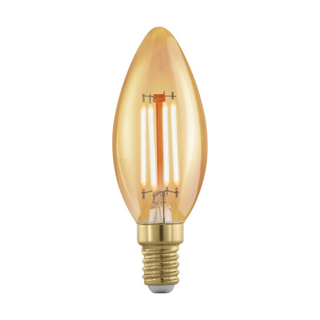 Филаментная светодиодная лампа Eglo 11698 свеча E14 4W, 1700K (теплый) CRI>80, гарантия 5 лет - миниатюра 1